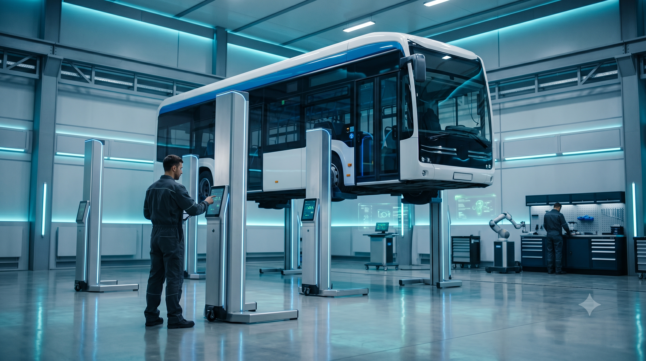 Podnośniki kolumnowe (mobilne) do ciężarówek, autobusów i maszyn — jak dobrać liczbę kolumn i udźwig