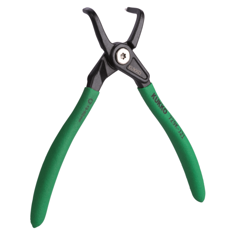 Szczypce do pierścieni wewnętrznych, zakrzywione
