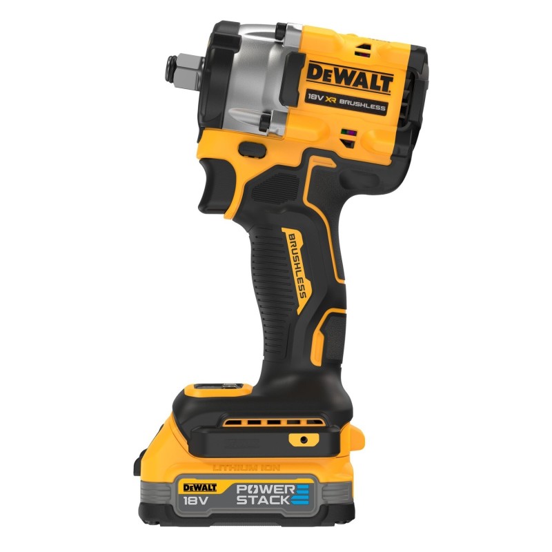 18 V XR Bezszczotkowy kompaktowy klucz udarowy z kowadełkiem i pierścieniem mocującym 1/2" — 2 X POWERSTACK Compact