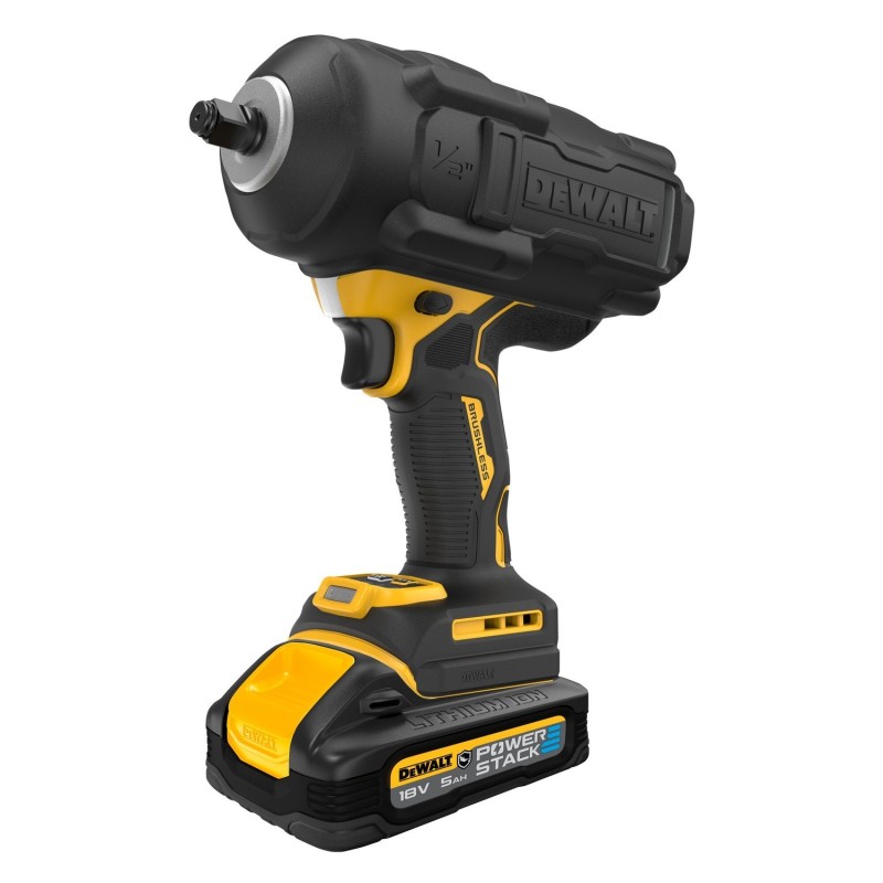 Bezszczotkowy klucz udarowy 18V XR 1/2” z wysokim momentem obrotowym - 2 x akumulator POWERSTACK 5AH „G-Class”