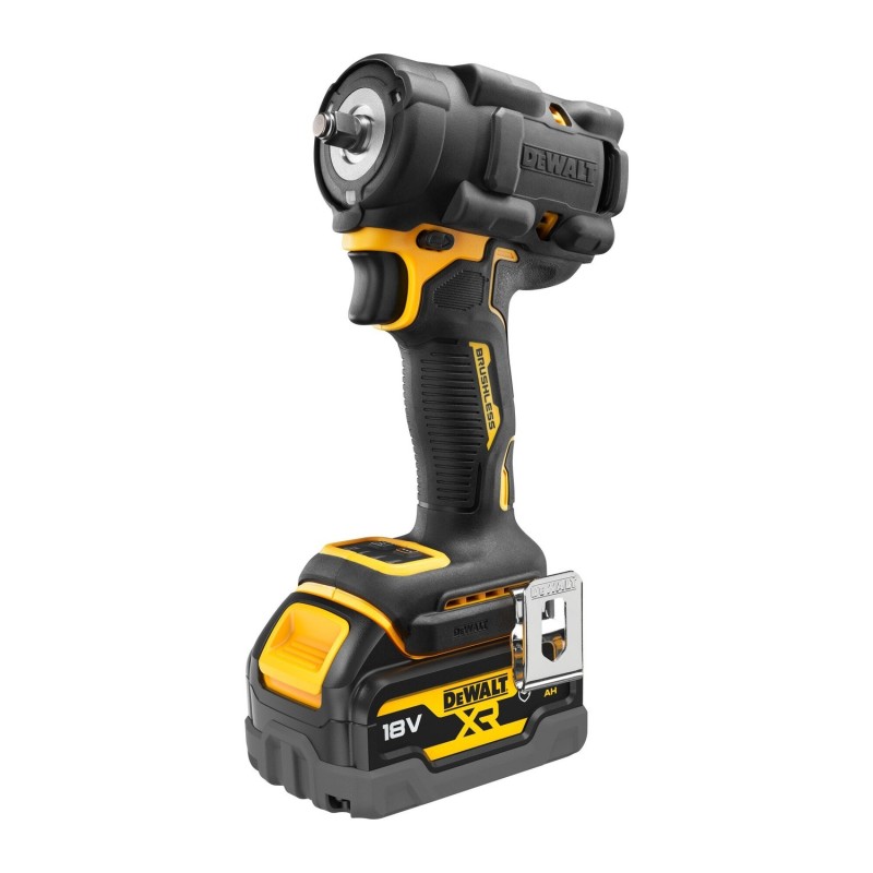 Bezszczotkowy kompaktowy klucz udarowy  3/8” z pierścieniem mocującym 18V XR - 2 x akumulator 5Ah Automotive