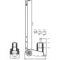 Podnośnik hydrauliczno pneumatyczny Snit S20-1 20 ton