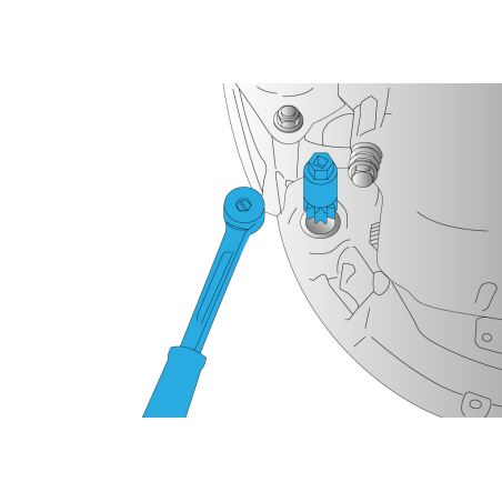 Rotator koła zamachowego