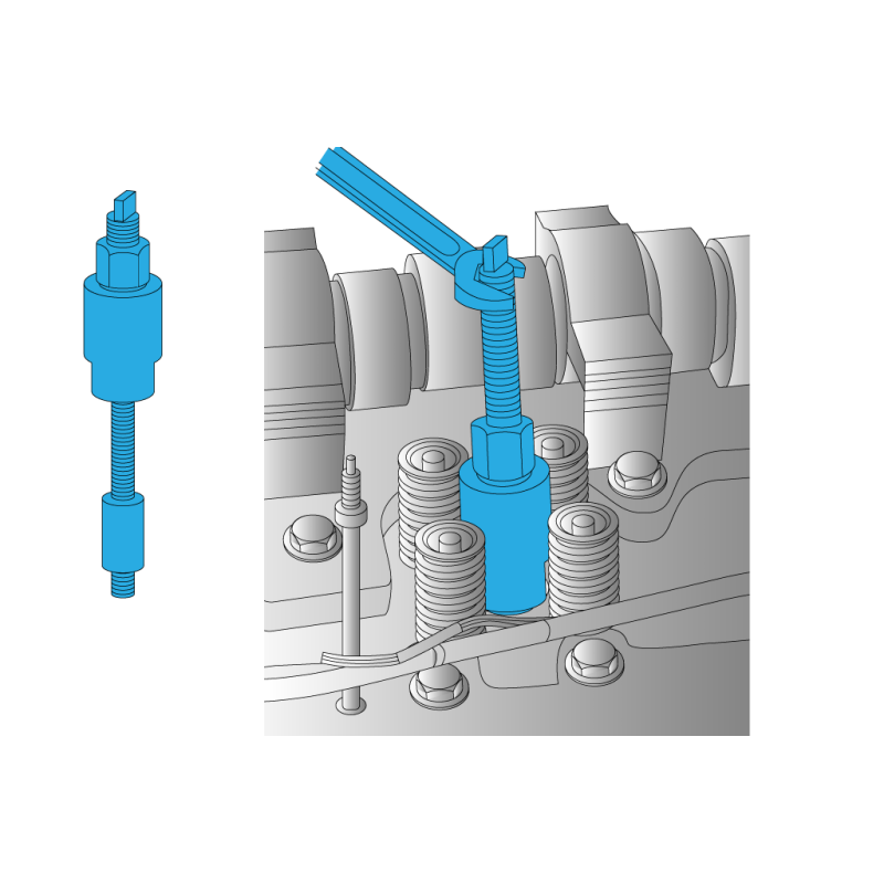 Narzędzie do demontażu tulei wtryskiwacza VOLVO
