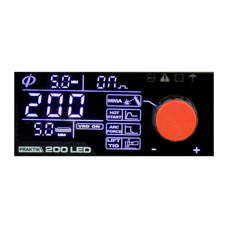 Spawarka inwertorowa PRAKTIK 200 LED SYNERGY