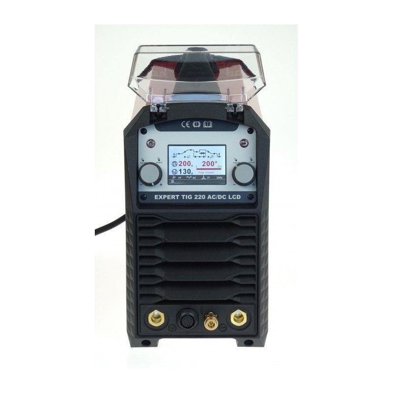 Spawarka inwertorowa EXPERT TIG 220 AC/DC PULSE LCD +zestaw TIG