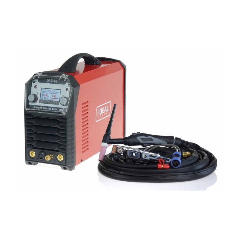 Spawarka inwertorowa EXPERT TIG 220 AC/DC PULSE LCD +zestaw TIG
