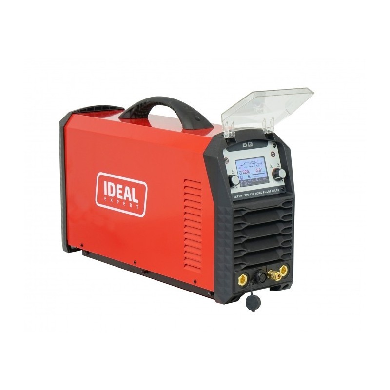Spawarka inwertorowa EXPERT TIG 220 AC/DC PULSE W LCD + chłodnica, wózek
