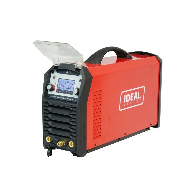 Spawarka inwertorowa EXPERT TIG 220 AC/DC PULSE W LCD + chłodnica, wózek