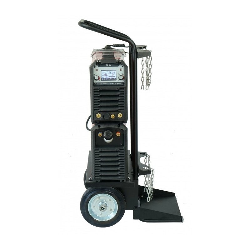 Spawarka inwertorowa EXPERT TIG 220 AC/DC PULSE W LCD + chłodnica, wózek