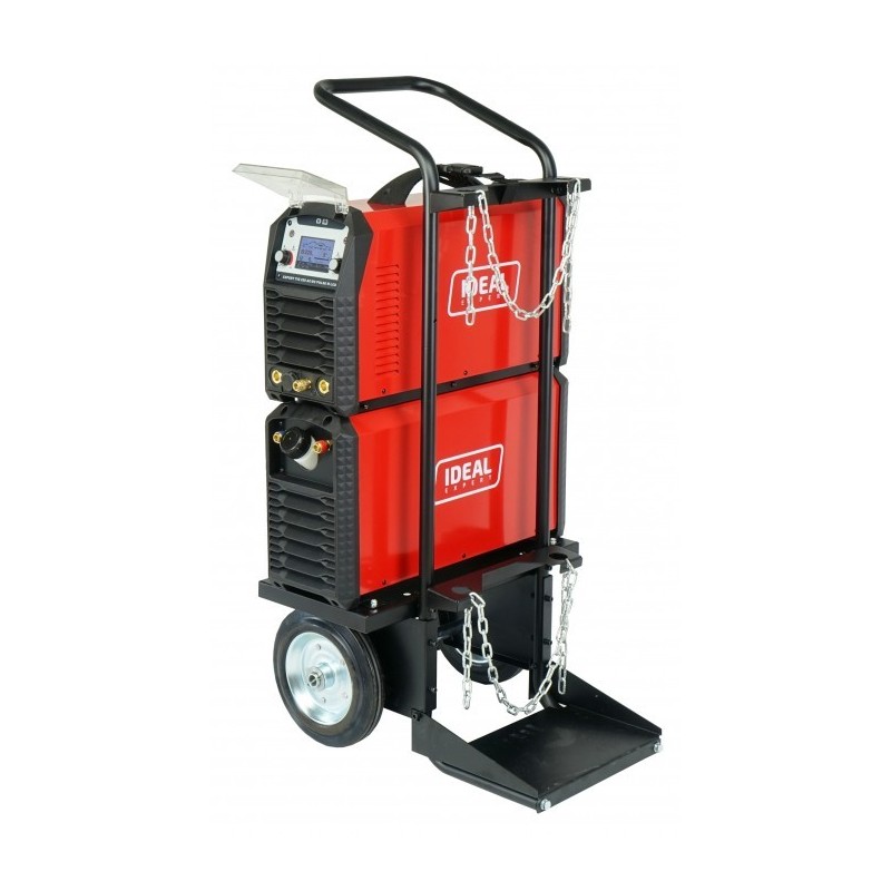 Spawarka inwertorowa EXPERT TIG 220 AC/DC PULSE W LCD + chłodnica, wózek