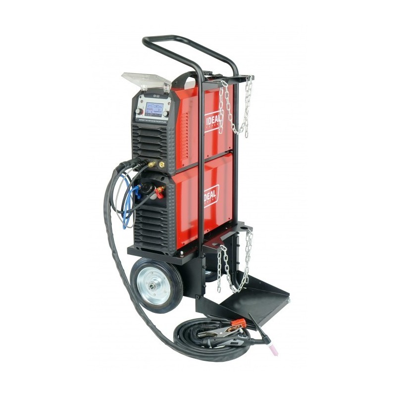 Spawarka inwertorowa EXPERT TIG 220 AC/DC PULSE W LCD + chłodnica, wózek