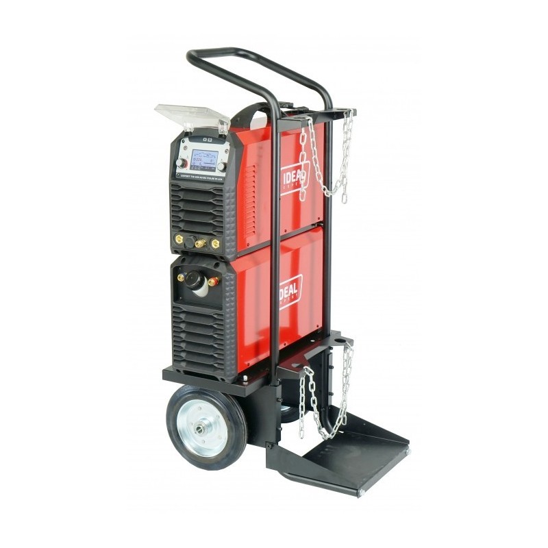 Spawarka inwertorowa EXPERT TIG 220 AC/DC PULSE W LCD + chłodnica, wózek