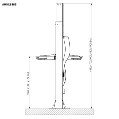 Podnośnik dwukolumnowy AMI 6,5 BUS