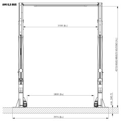 Podnośnik dwukolumnowy AMI 6,5 BUS