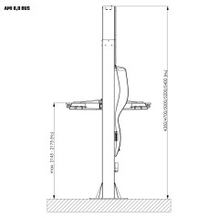 AMI Podnośnik dwukolumnowy  BUS 8,0
