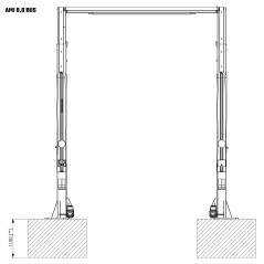 AMI Podnośnik dwukolumnowy  BUS 8,0